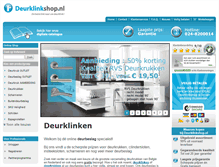 Tablet Screenshot of deurklinkshop.nl